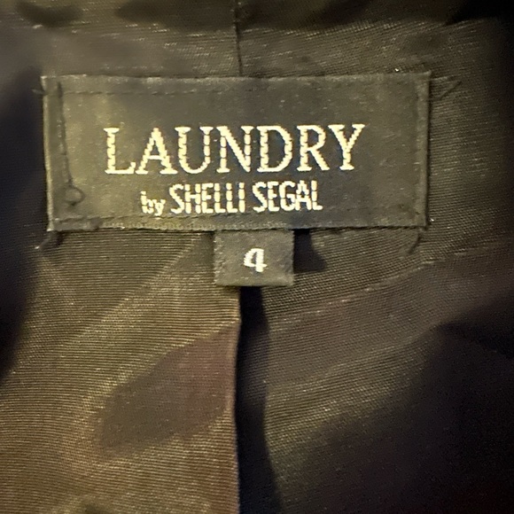 Bolero Black Jacket Size 4 - Laundry by Shelli Segal - Picture 4 of 6